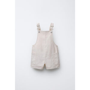 Zara Baby Linen and Cotton Overall Shorts Size 1.5yo